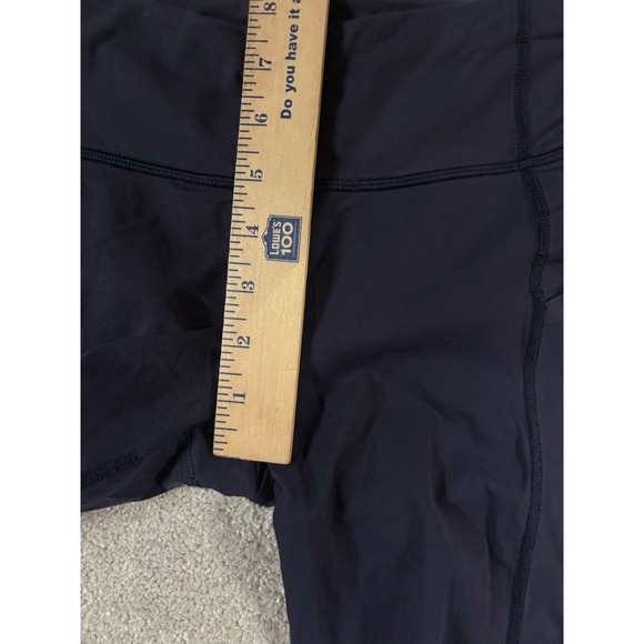 Lululemon Pace Rival Crop 22" Leggings Women's 4 Navy Blue Yoga Athleisure - Picture 7 of 10